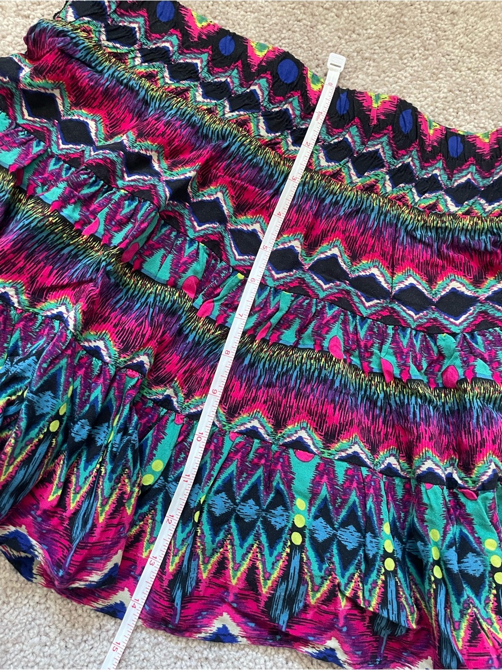 💗 Multi Colored Ruffle Skirt - Picture 13 of 16